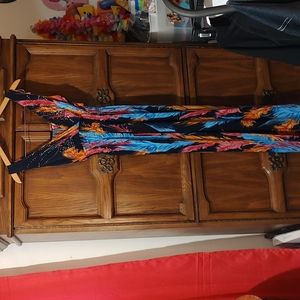 Women's multicolor maxi dress.